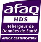 Logo certification HDS, Hébergeur de données de santé par AFNOR - Eurofiber Cloud Infra