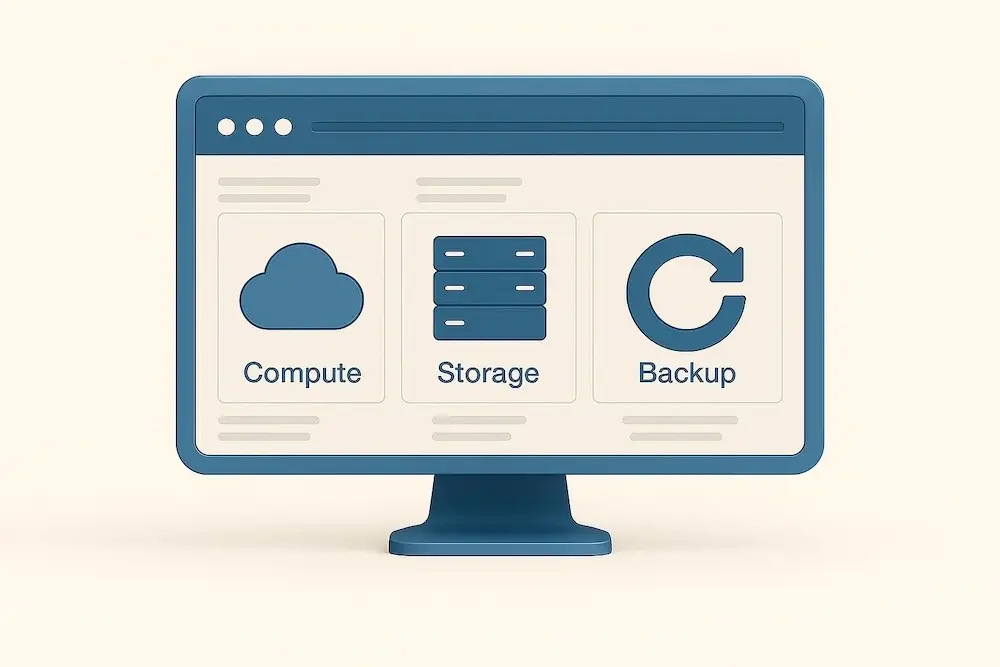 Console unique IaaS - eurofiber Cloud Infra
